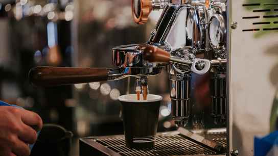 Kaffe kopp i bryggare